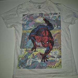 Marvel White Spider-Man Short Sleeve Tee